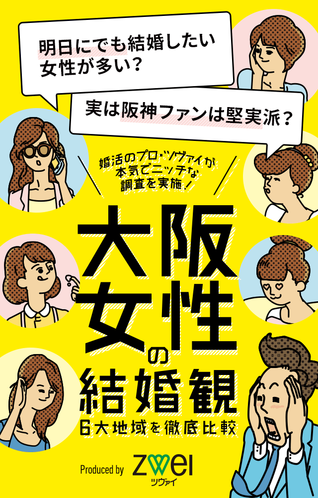 大阪女性の結婚観　6大地域を徹底比較