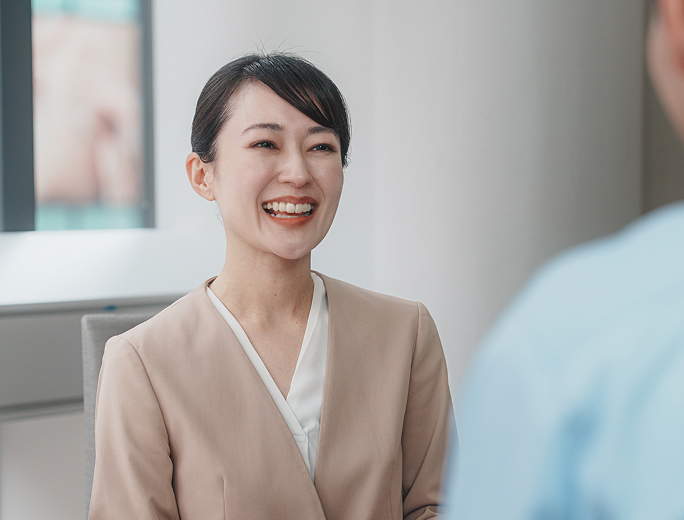 結婚に対する不安を<br />なくしてあげられる存在に