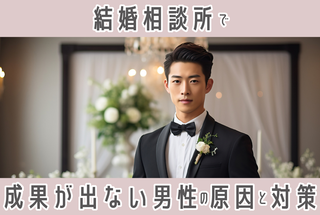 結婚相談所でうまくいかない男性必見！原因と成婚を叶える解決策とは？