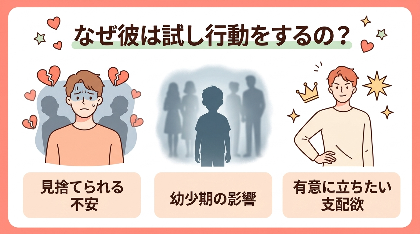 【心理】なぜ彼は試さずにいられないのか？3つの深い理由