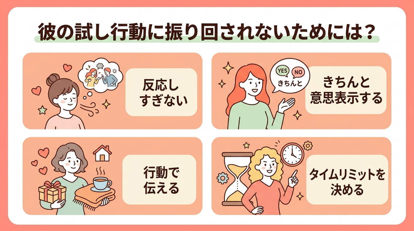彼の試し行動に振り回されないための対処法