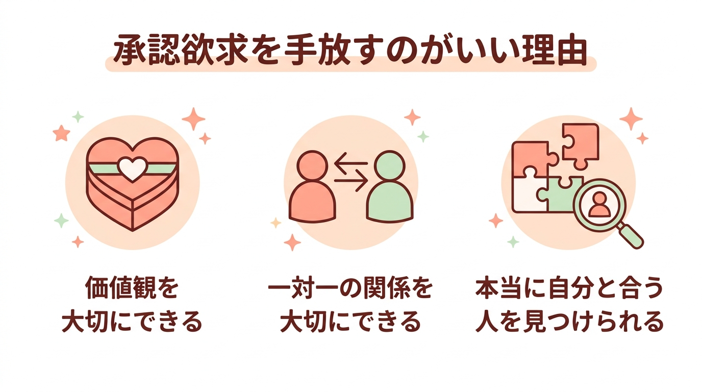 承認欲求を手放した人から結婚がうまくいく理由
