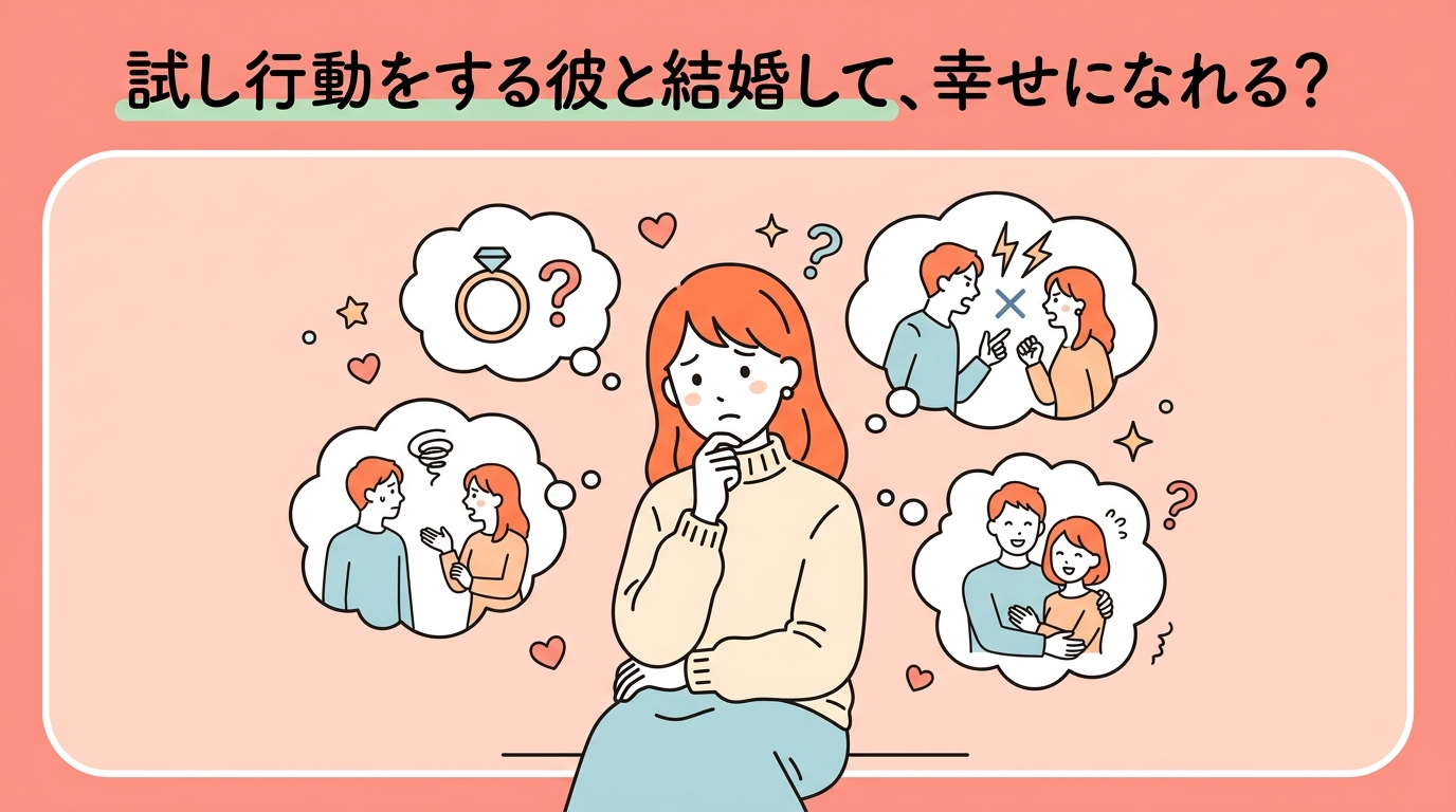 試し行動をする彼と結婚して、幸せになれる？