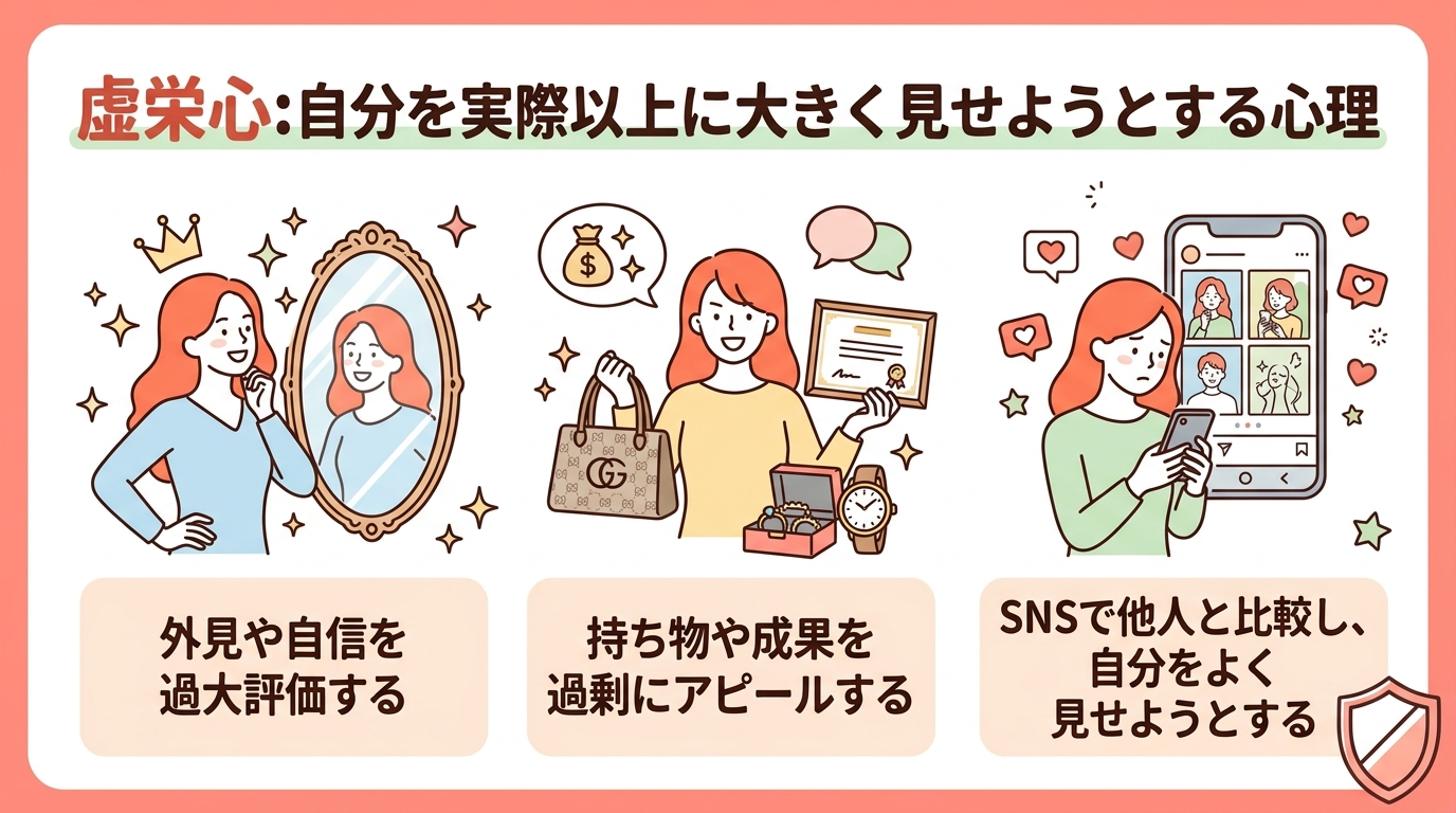 虚栄心とは？プライドが高い人との決定的な違い
