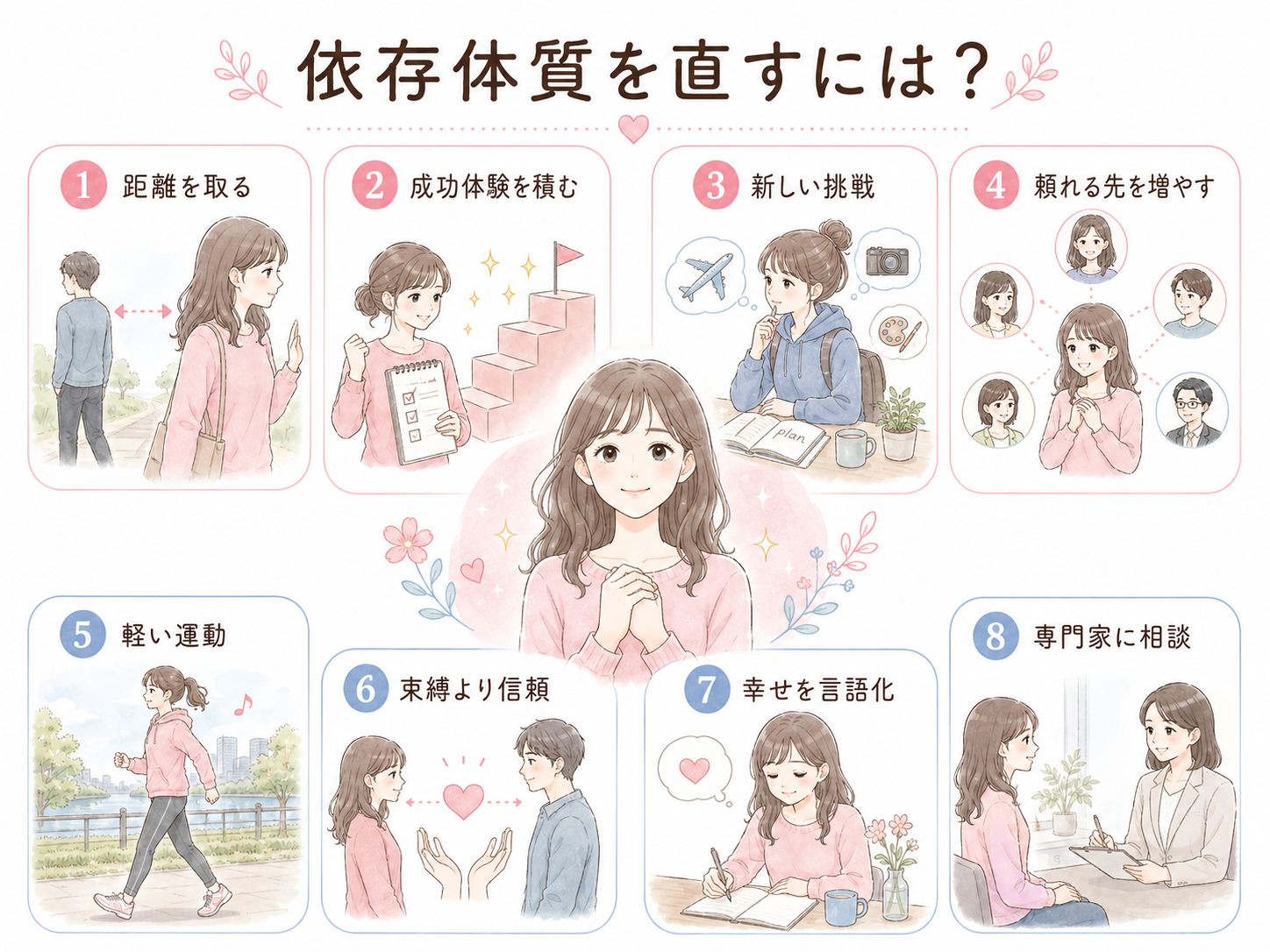 依存体質を直す8つの方法