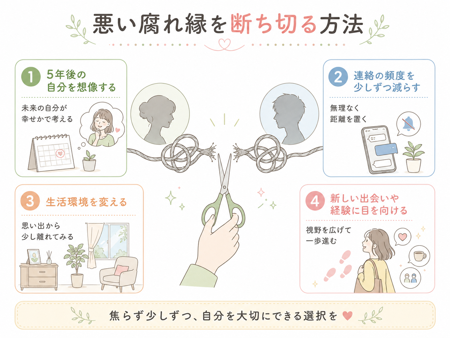 悪い腐れ縁を断ち切る方法
