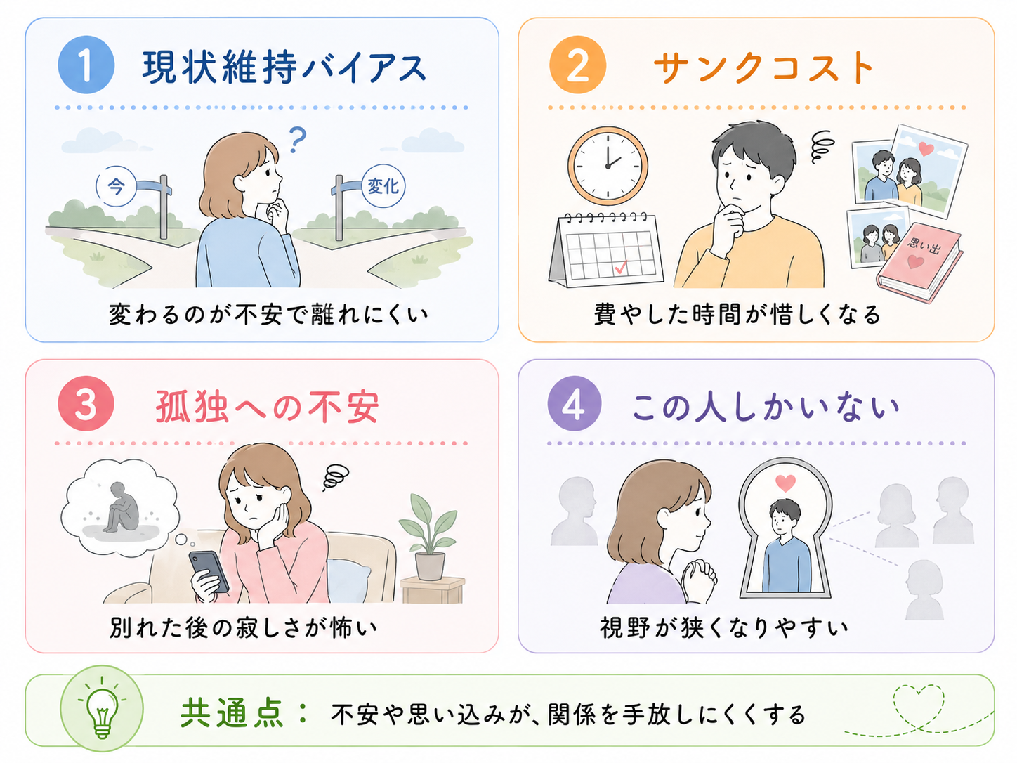 腐れ縁が切れない心理的な背景