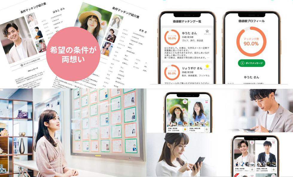 豊富な出会いの種類