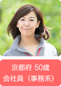 京都府 50歳 会社員（事務系）