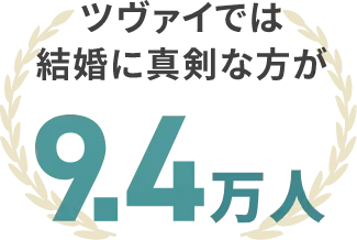 ツヴァイでは結婚に真剣な方が9.4万人