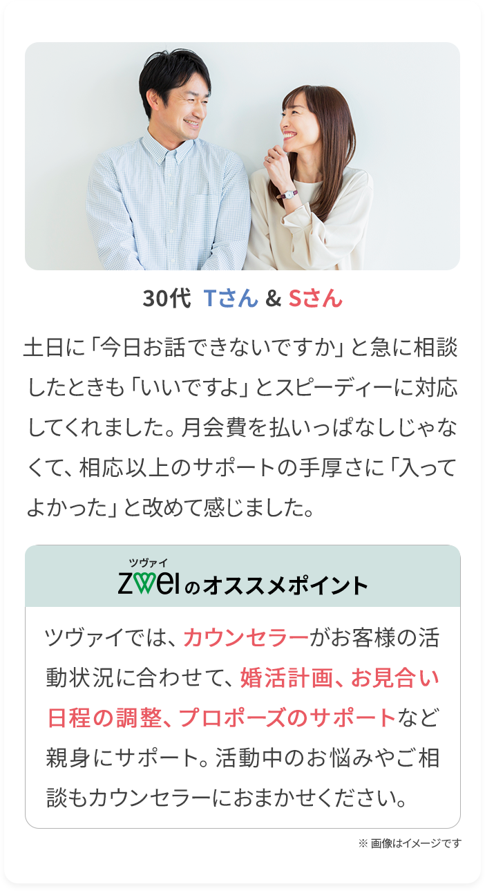 30代  Tさん & Sさん