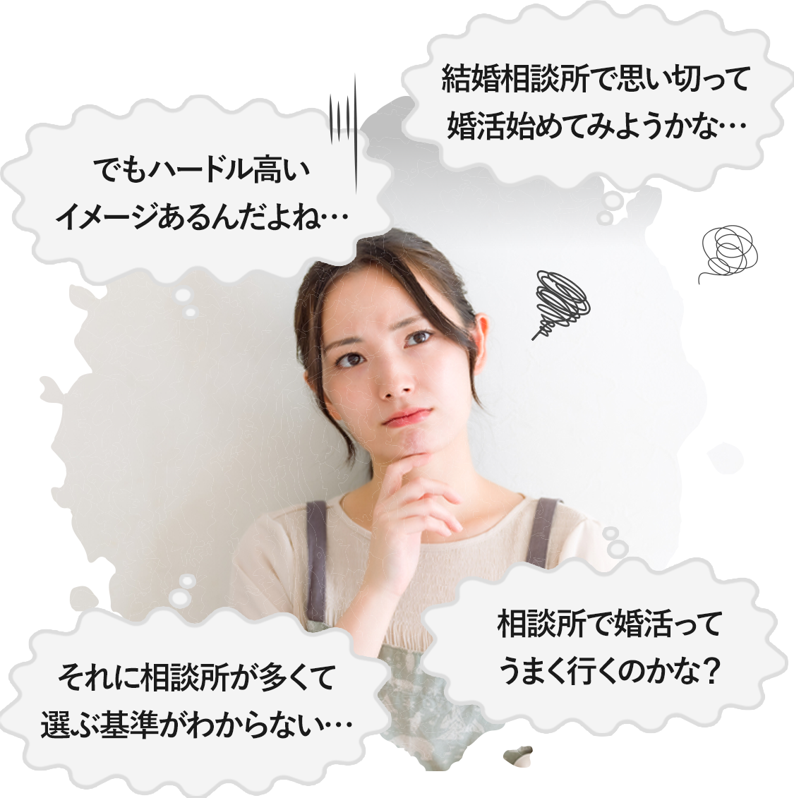 結婚相談所はハードルが高いイメージがある・相談所が多くて選ぶ基準がわからない・相談所で婚活ってうまく行くのかな?