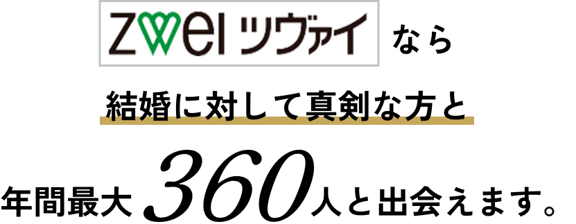 年間最大360人と出会えます